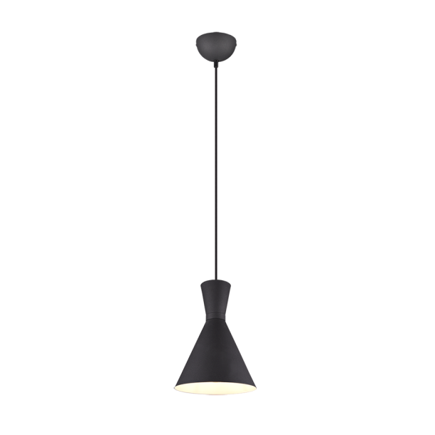 Enzo loftlampe - 20 cm - Sort
