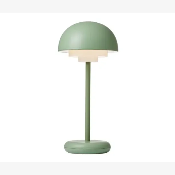 Toscana Genopladelig bordlampe, stvet grn